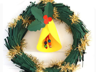 Guirlanda e Sinos de Natal com Papel Fácil de Fazer
