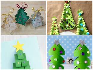 Árvore de Natal de Papel com Moldes