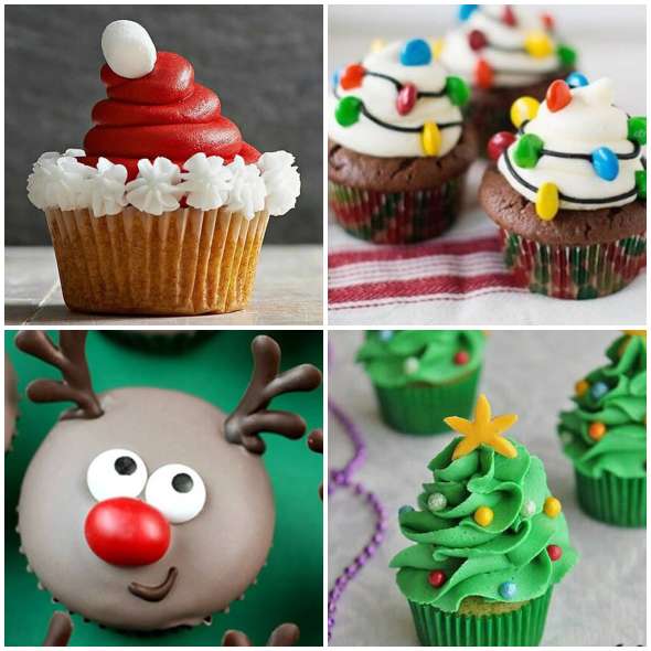 Cupcakes Decorados para o Natal