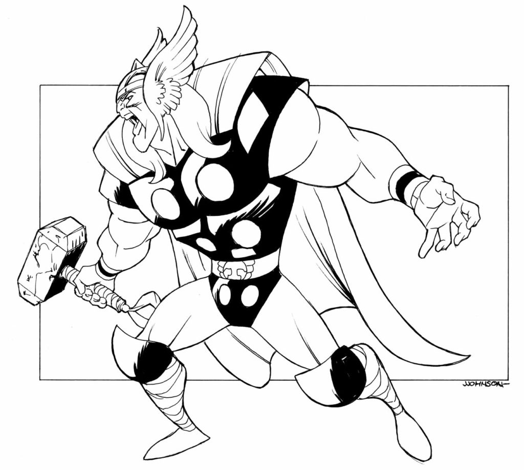 Desenhos De Thor Para Pintar E Colorir Pop Lembrancinhas