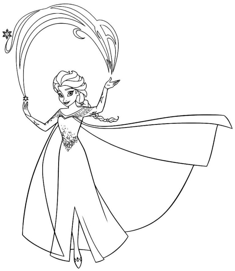 Desenhos Da Elsa Para Colorir E Imprimir Pop Lembrancinhas