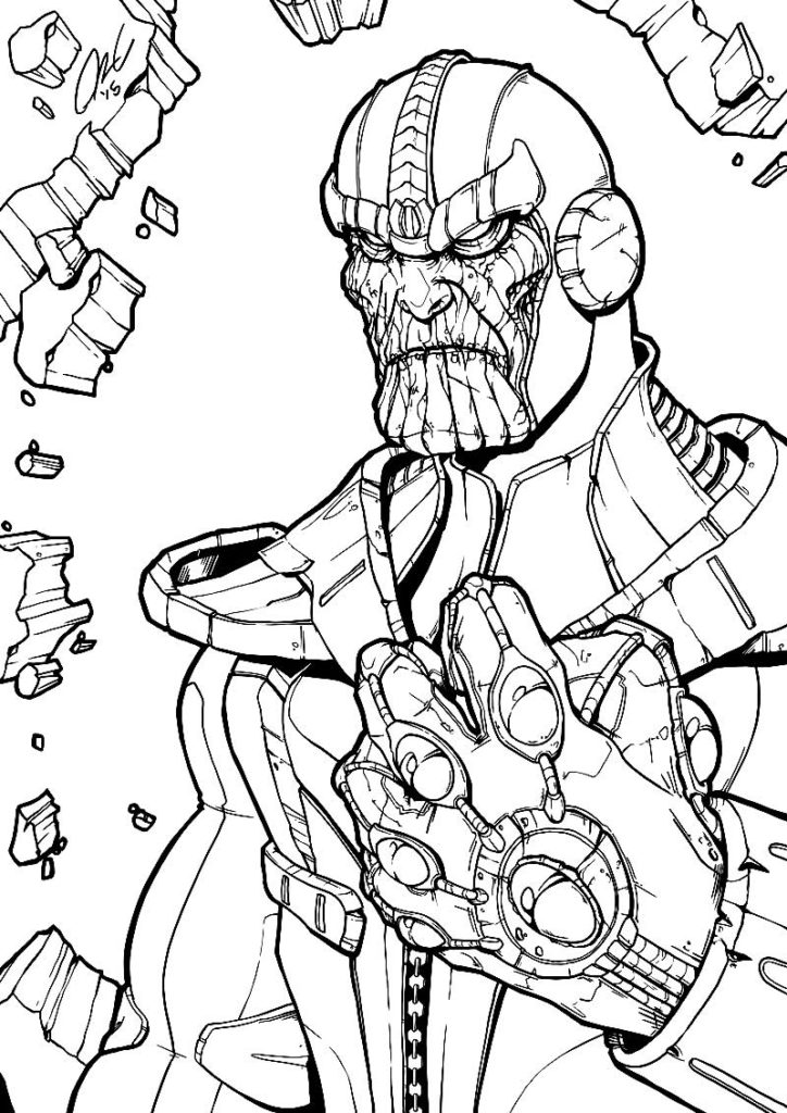 Desenhos De Thanos Para Colorir Pop Lembrancinhas