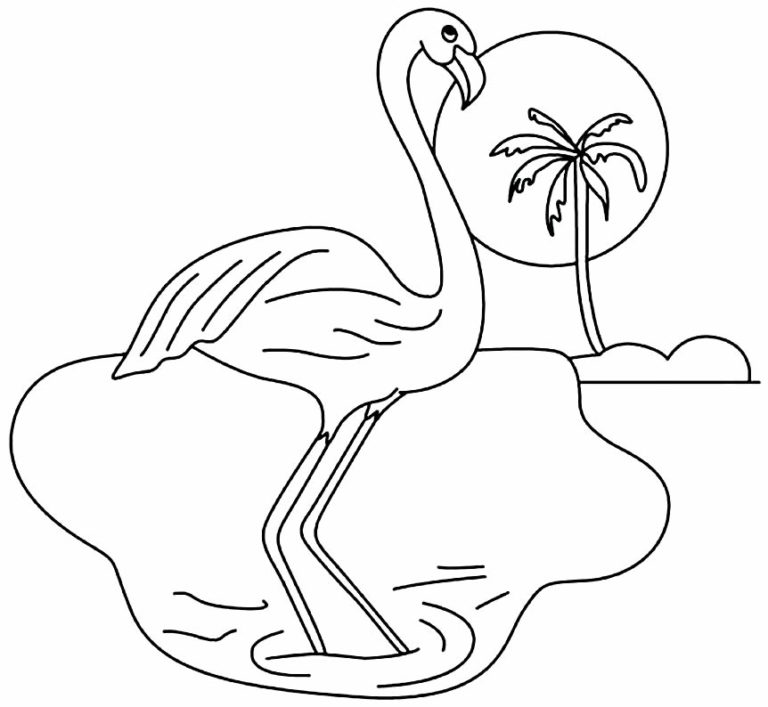 Desenhos De Flamingos Para Colorir Pop Lembrancinhas