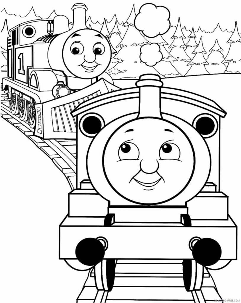 30 Desenhos De Thomas E Seus Amigos Para Colorir Pop Lembrancinhas