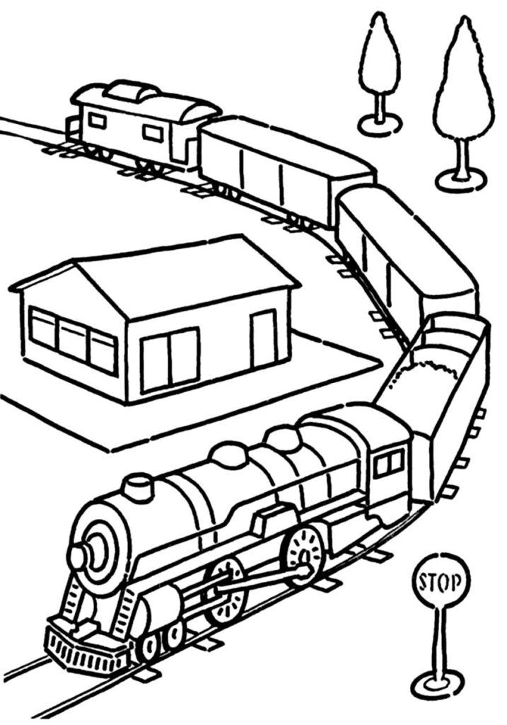 30 Desenhos De Trenzinho Para Colorir Pop Lembrancinhas