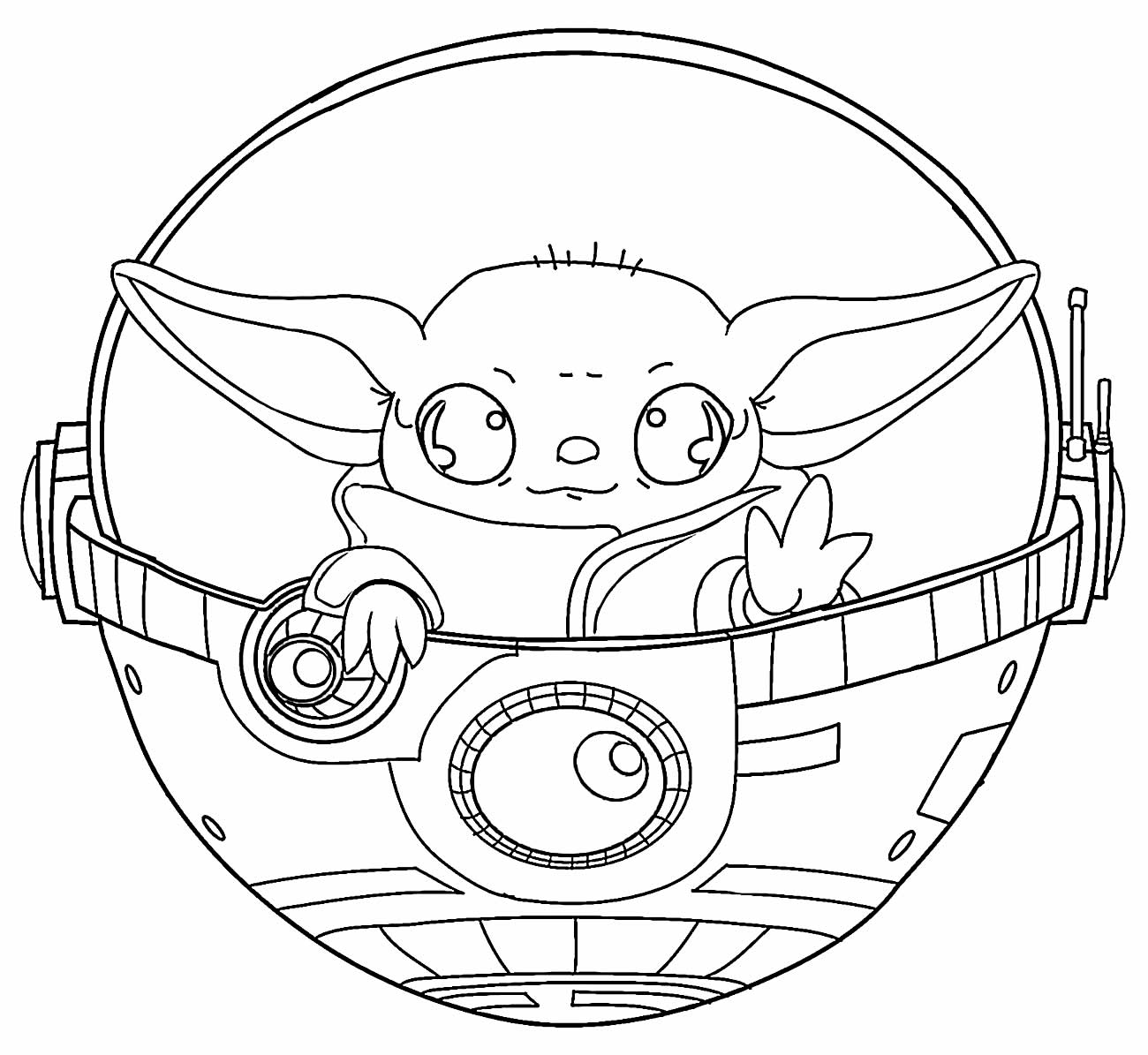 Desenhos Do Baby Yoda Para Colorir Pop Lembrancinhas