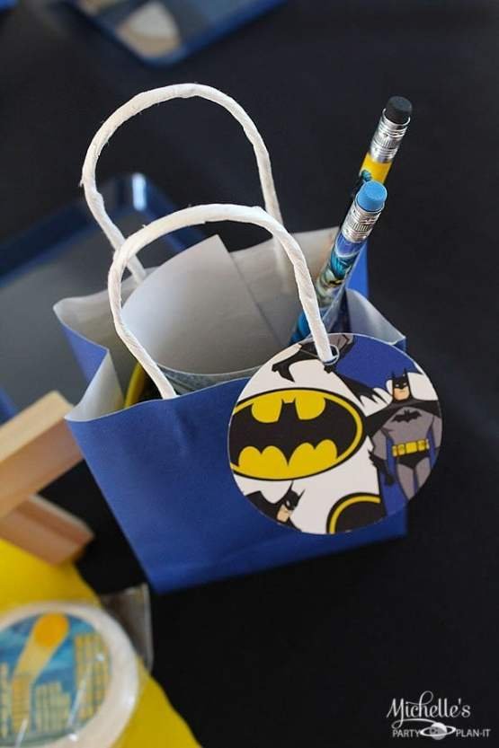 Sacolinha de Papel para Festa do Batman