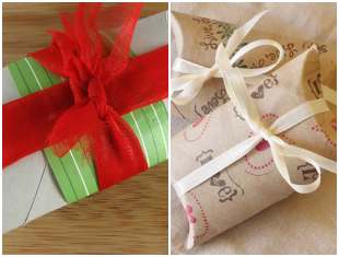 Lembrancinhas com rolos de papelão