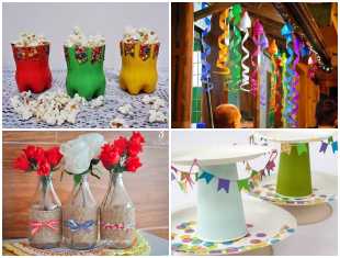 Decoração com Reciclagem para Festa Junina