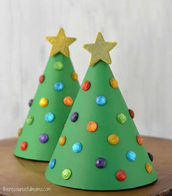 Árvore de Natal de Papel com Moldes - Pop Lembrancinhas