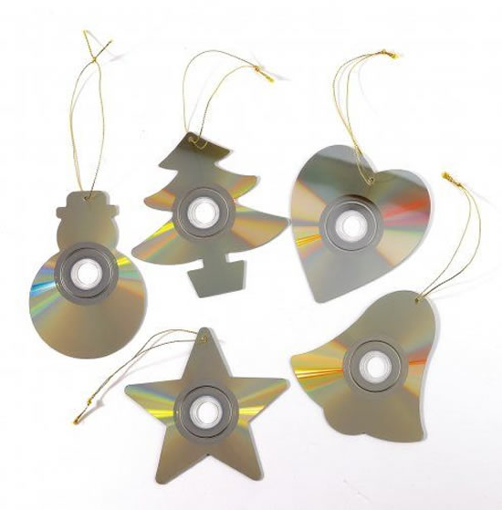 Artesanatos com CDs para Natal