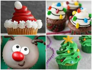 Cupcakes Decorados para o Natal