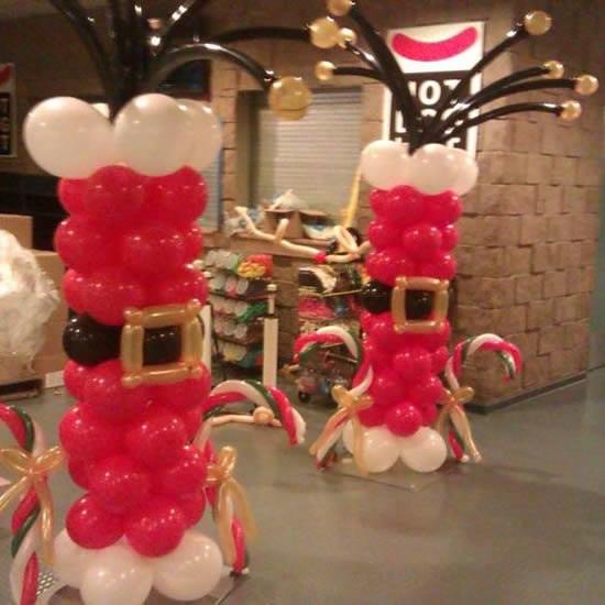Decoração de Natal com Balões