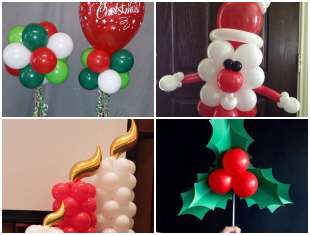 Decoração de Natal com Balões