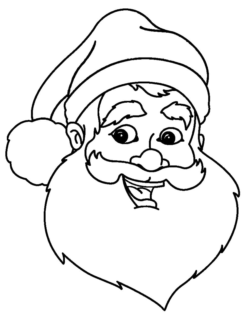 Imagem de Papai Noel para colorir