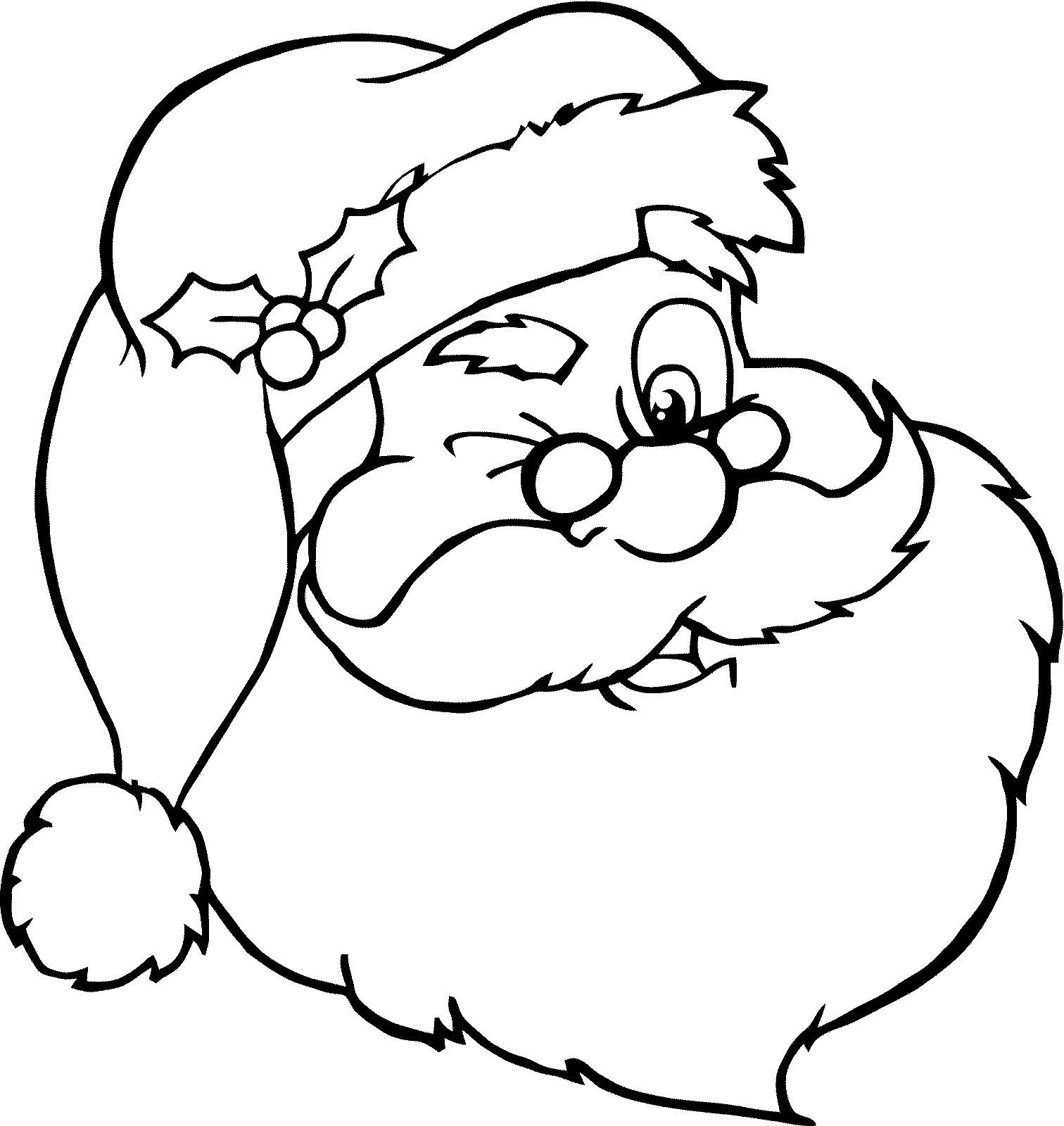 Desenhos de Papai Noel para Imprimir e Colorir