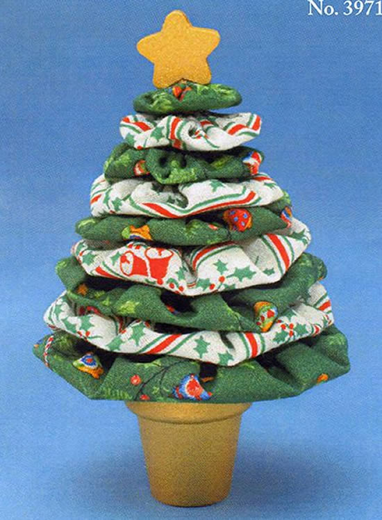 Árvores de Natal com tecido para Natal