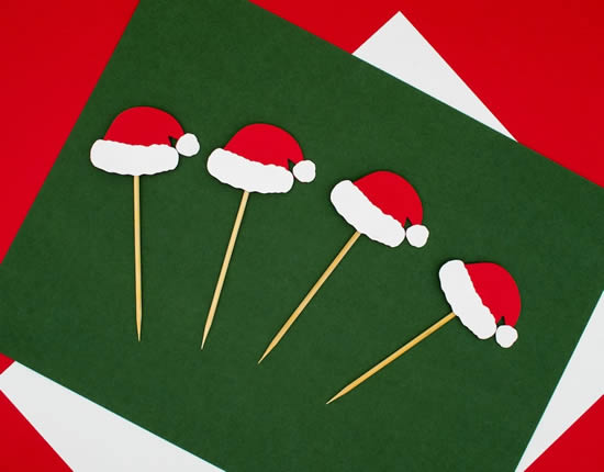 Cartão de Natal com papel