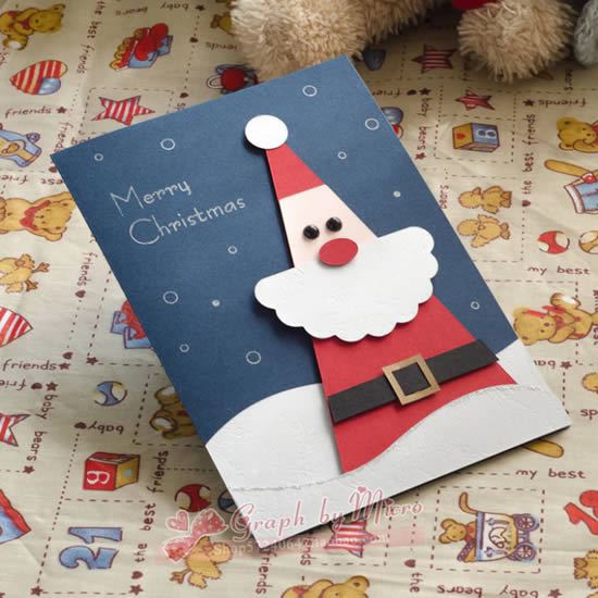 Lindo cartão com Papai Noel