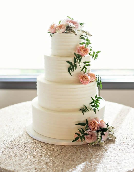 Inspirações para Bolo de Casamento