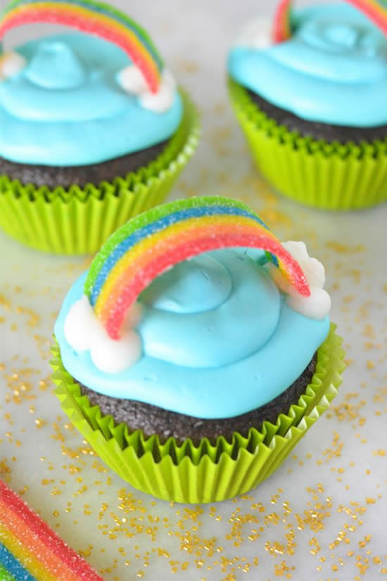 Como fazer Cupcake Arco-íris
