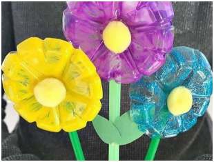Flores Artesanais - Reciclagem - Dia das Mães