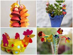20 Artesanatos com Caixa de Ovos: