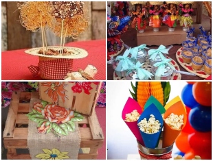 Enfeites para Decoração de Festa Junina