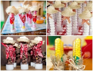 Decoração de Tubetes para Festa Junina