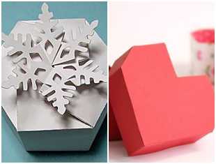 Caixinha linda de papel para Natal