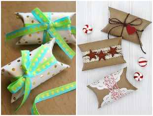 Lembrancinha de Natal com rolos de papelão