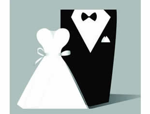 Lembrancinhas com moldes para casamento