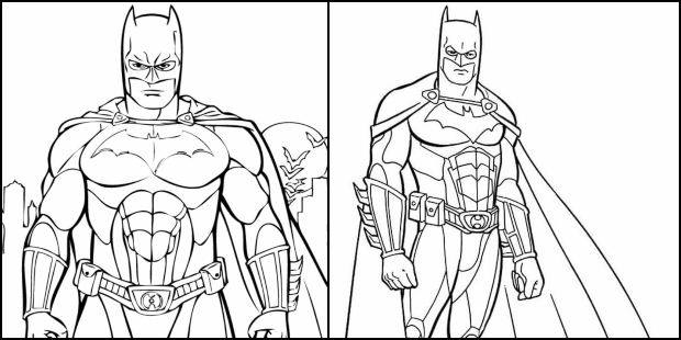 Desenhos de Batman para imprimir e colorir