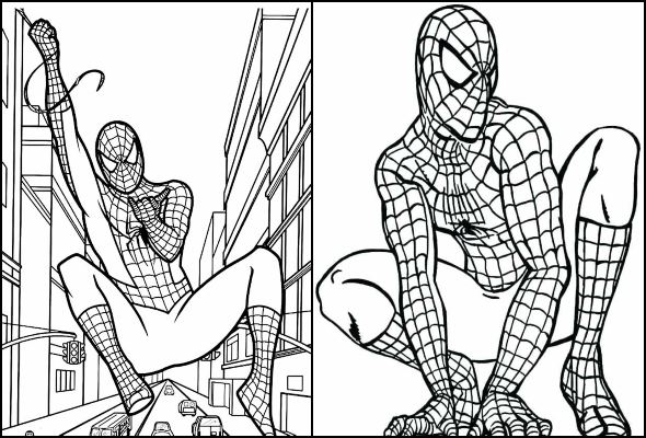 Desenhos de Homem-Aranha para colorir e imprimir