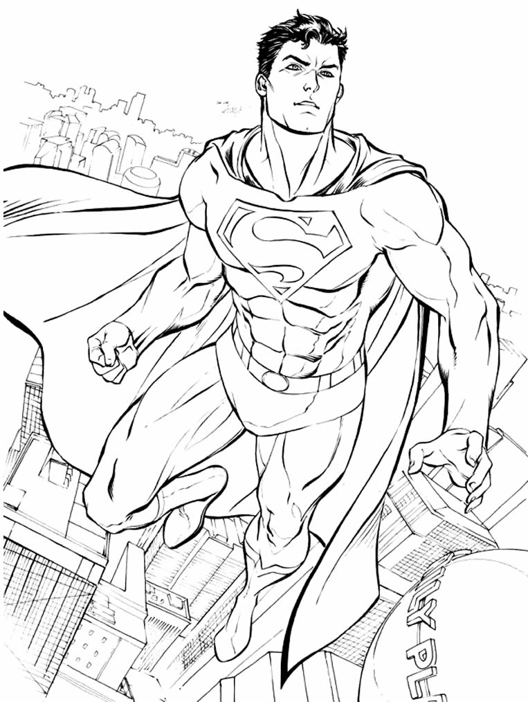 Desenho de Super-heróis para colorir