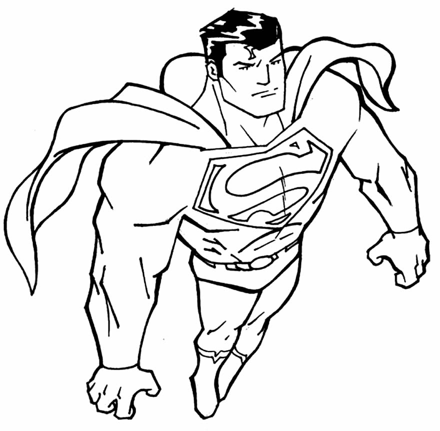 Desenho do Super-homem para pintar