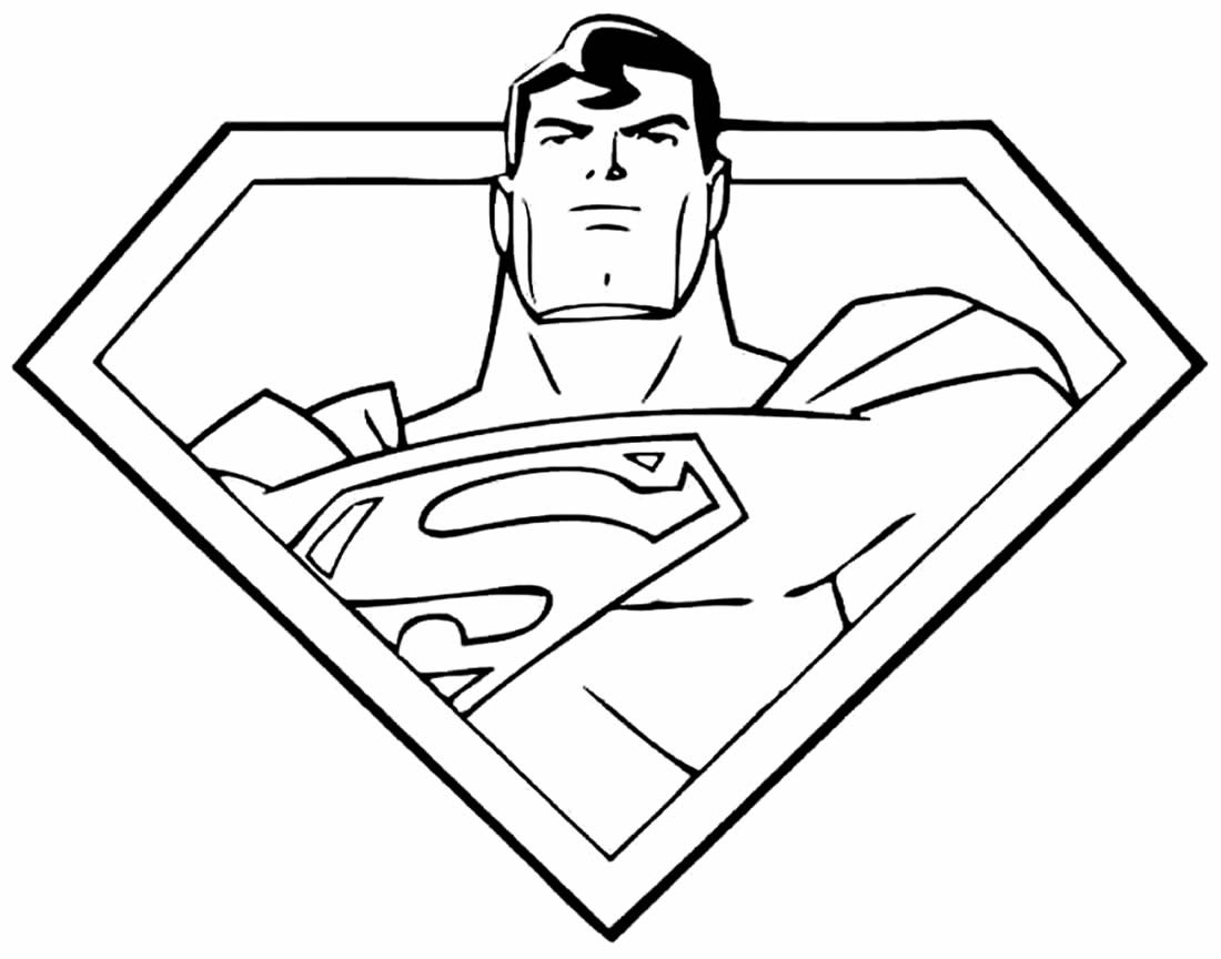 Desenho do Super-homem para pintar