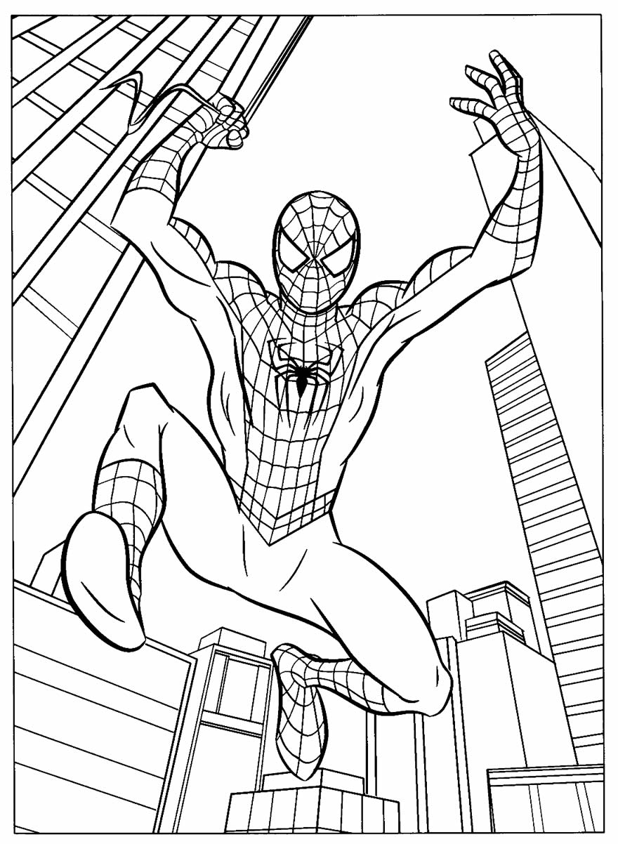 Desenho Homem Aranha para pintar