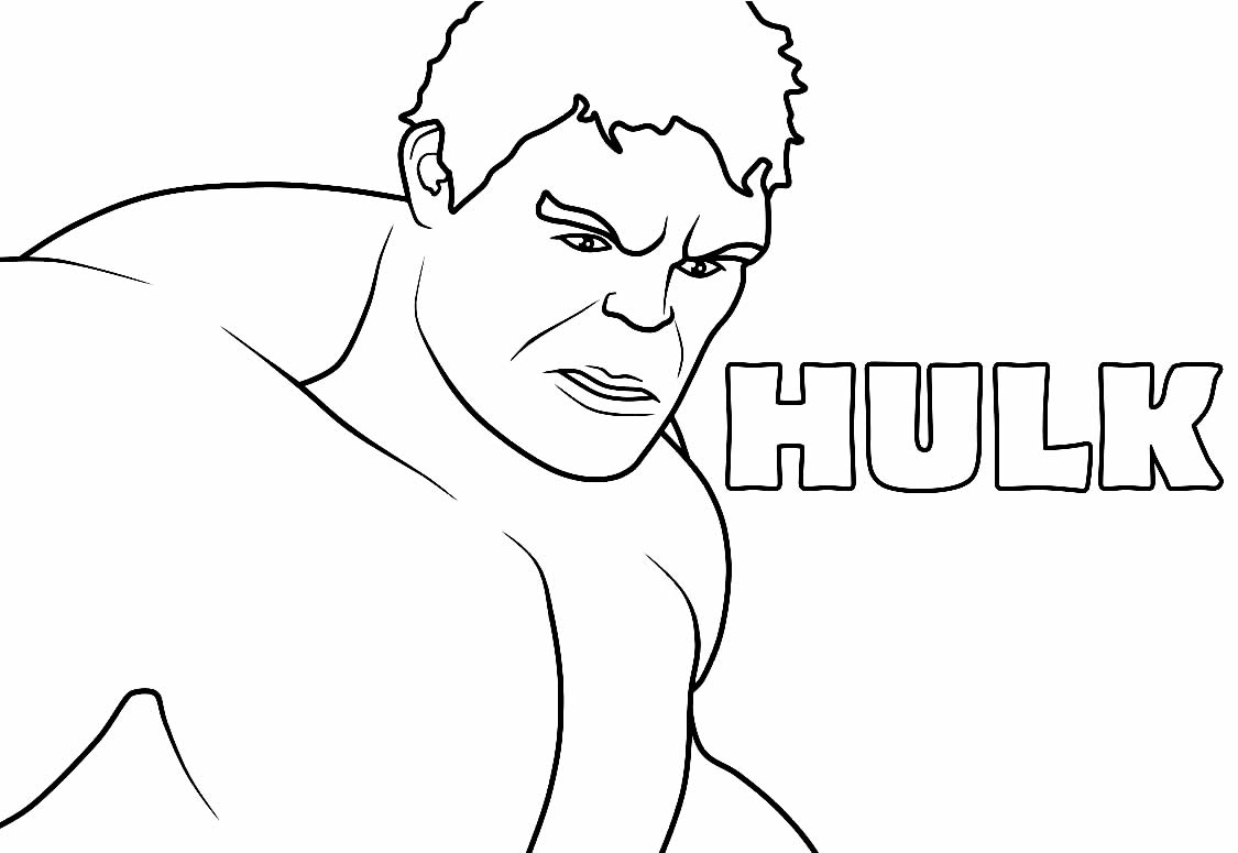 Desenho de Hulk para colorir