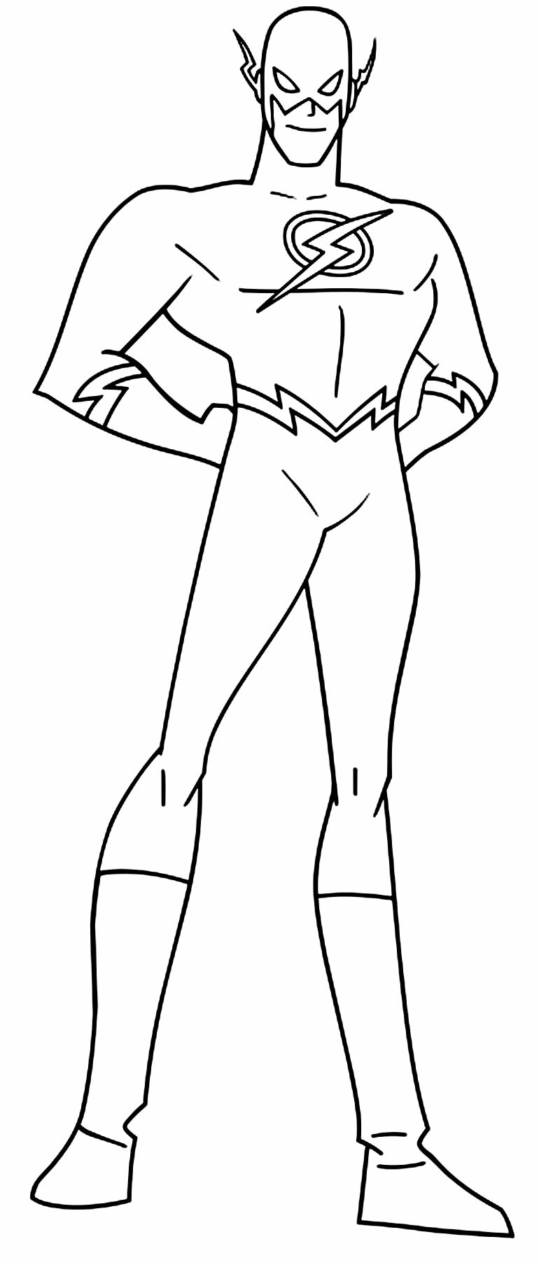 Desenho do The Flash para colorir