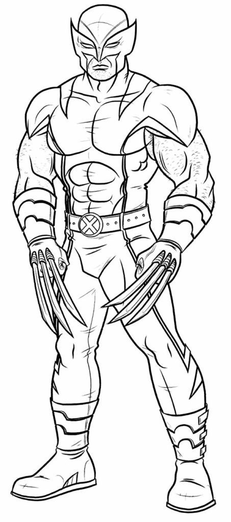 50+ Desenhos de Wolverine para colorir e imprimir - Pop Lembrancinhas