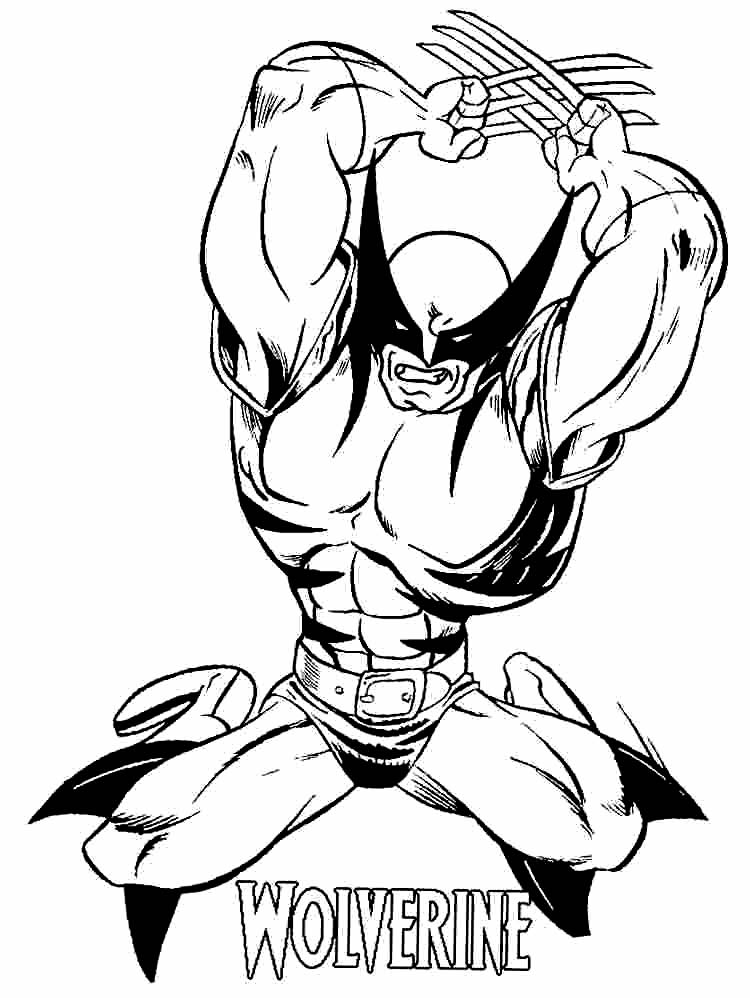 Desenho de Wolverine para colorir