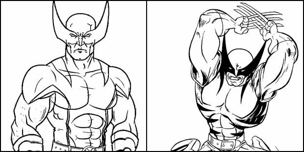 Desenhos Wolverine para colorir e imprimir