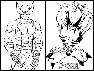 Desenhos Wolverine para colorir e imprimir