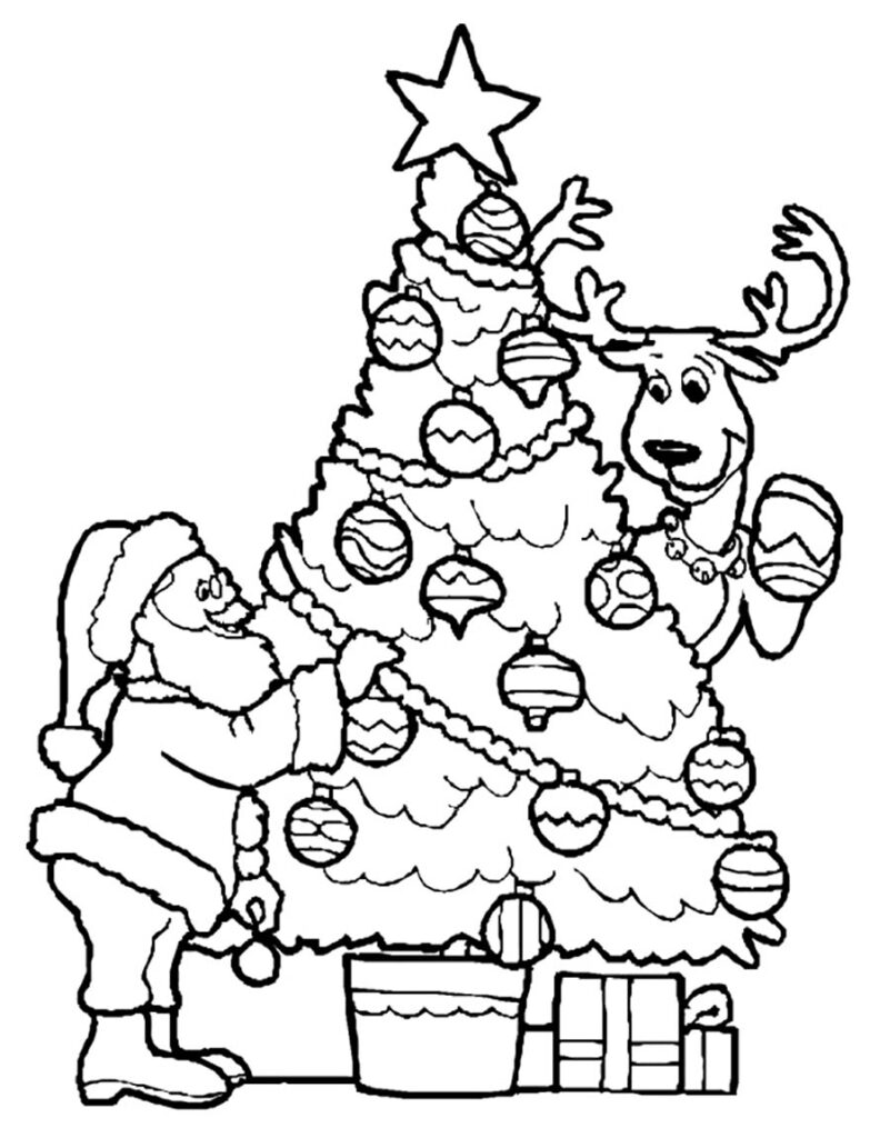 50+ Desenhos de Árvores de Natal para colorir - Pop Lembrancinhas