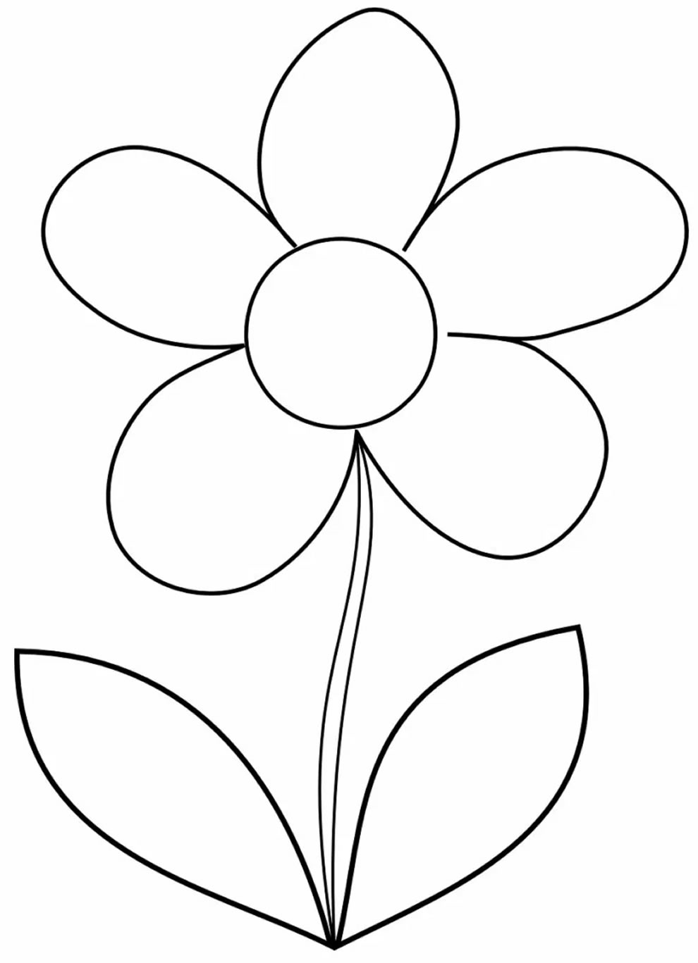 Desenhos de flor para colorir