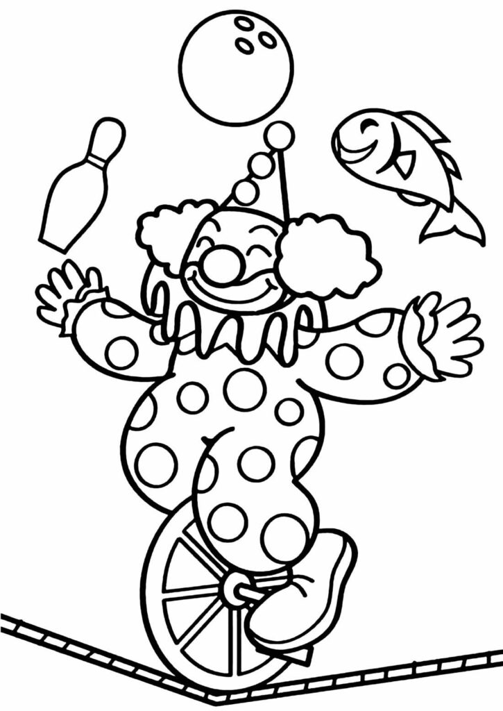 Desenhos de Palhaço para pintar e colorir - Pop Lembrancinhas