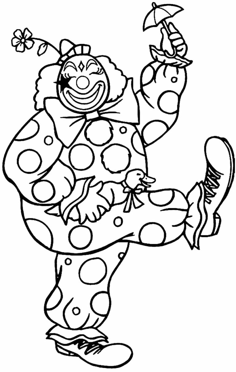 Desenhos de Palhaço para pintar e colorir - Pop Lembrancinhas