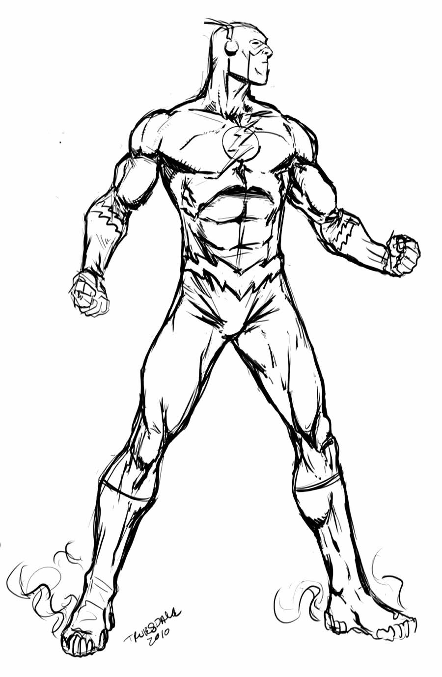 Desenho de The Flash para colorir
