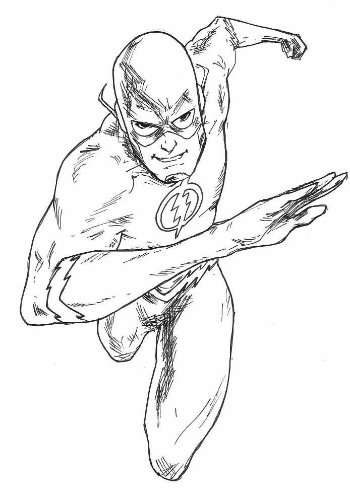 Desenho de The Flash para colorir